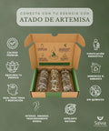Información sobre el atado de artemisa natural para sahumar