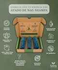 Información sobre el atado de nag champa natural para sahumar