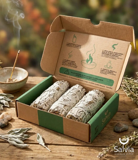 Atado de salvia blanca para la casa 