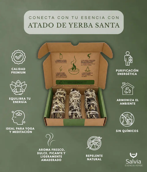 Información sobre el atado de yerba santa natural
