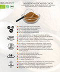 azúcar de coco ecolgico de frisaafran, información del producto
