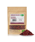 Bayas de goji ecológicas y deshidratadas, presentación de 200 gramos 