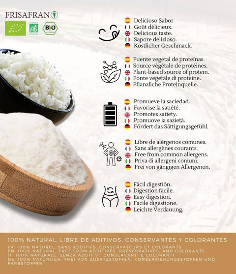 Beneficios de la proteína de arroz en polvo