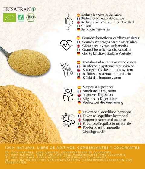 Beneficios de las semillas de lino dorado molido
