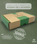 Caja donde vienen los atados de lavanda