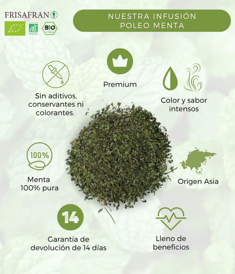 Características de la infusión poleo menta Frisafran a granel