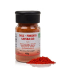 Cayena en bote, presentación en tarro de 40 gramos 