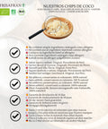 Nuestros chips de coco deshidratados y laminados
