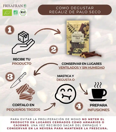 cómo degustar raíz de regaliz seca