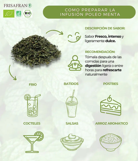 Cómo preparar la infusión de poleo menta a granel