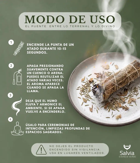 Cómo usar el atado de copal en casa