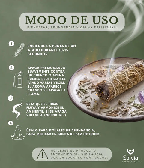 Cómo usar el atado de salvia azul en casa