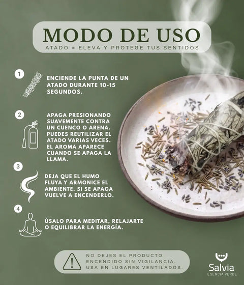 Cómo usar el atado de yerba santa en casa