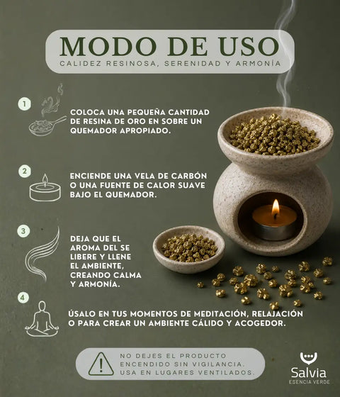 Cómo usar incienso oro en grano 
