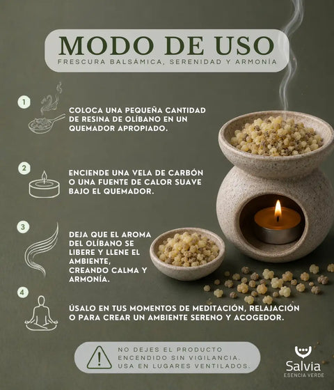 Cómo usar el incienso de olíbano en grano (franquincienso)