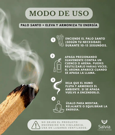 Cómo usar el palo santo para purificar 