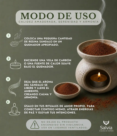 Cómo usar el polvo de sándalo para incienso