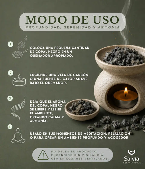 Cómo usar los trozos de copal negro para incienso