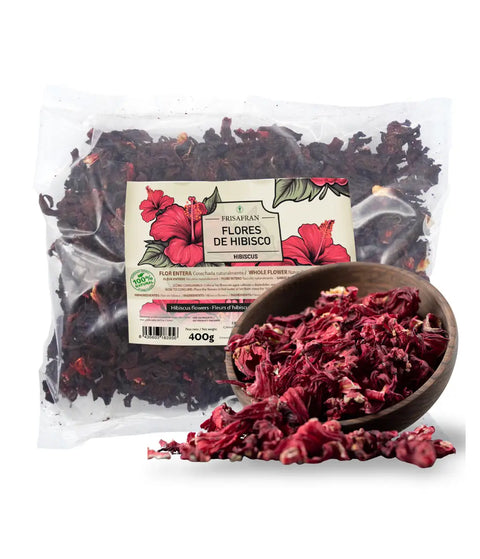 Flores de hibisco, paquete de 400 gramos