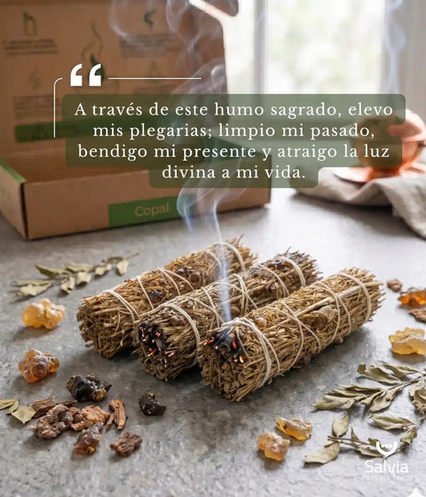 Atado artesanal de copal