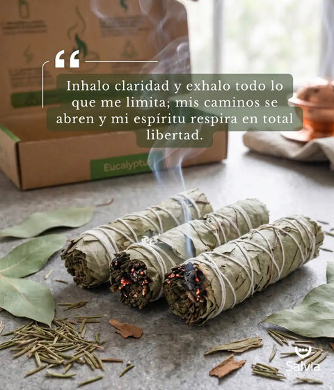 Atado artesanal de eucalipto