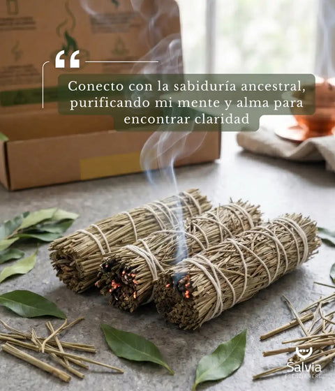 Atado artesanal de pino con aroma herbal