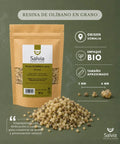 información sobre paquete bio y tamaño del incienso resina olíbano en grano