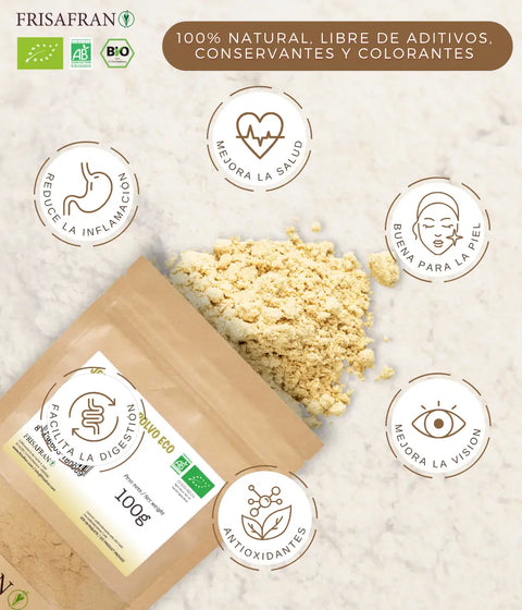 Información sobre los beneficios del jengibre en polvo 