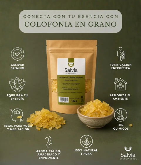 Información sobre la colofoniaen grano 
