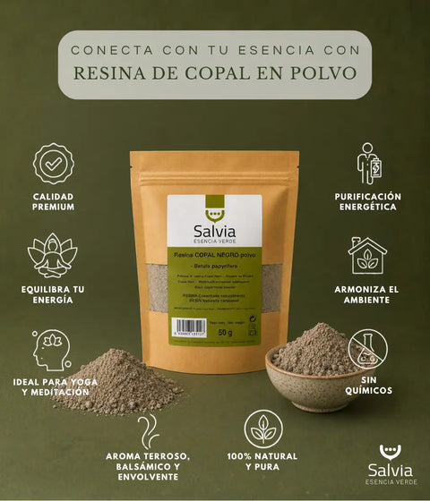 Información sobre la resina de copal negro en polvo