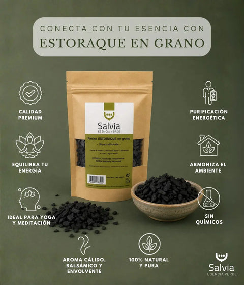 Información sobre el estoraque en grano