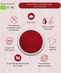 Infografía sobre el pimentón dulce en polvo de Frisafran