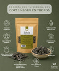 Información sobre el copal negro en trozos 