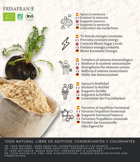 Aportes de la maca negra en polvo 