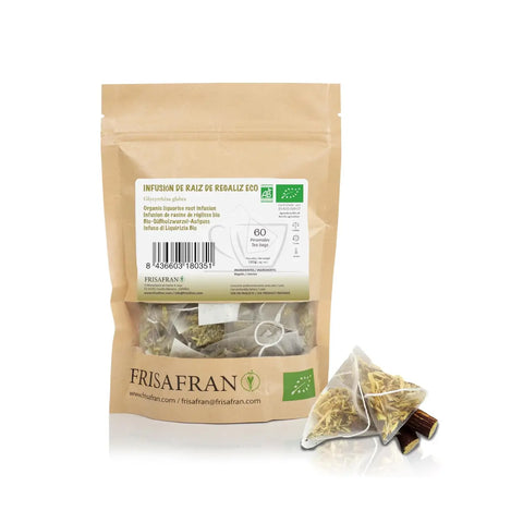 infusión de regaliz ecológica, formato de 60 pirámides