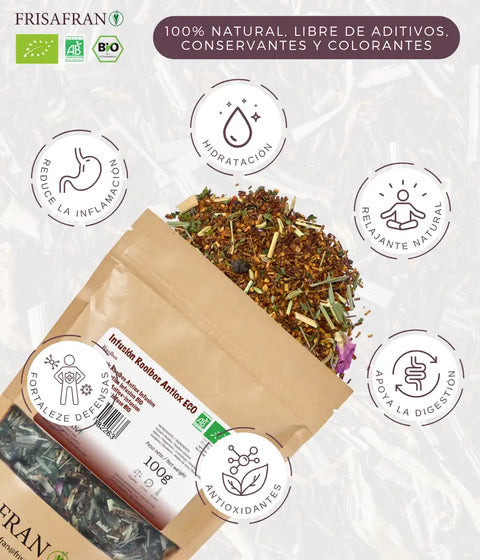 infusión de rooibos a granel ecológica de frisafran 