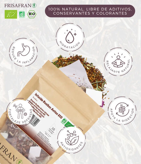 Beneficios de la infusión de rooibos ecológica de frisafran