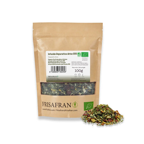 Infusión detox ecológica de frisafran, formato a granel 