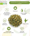 Infusión de jengibre y limón ecológica a granel de Frisafran
