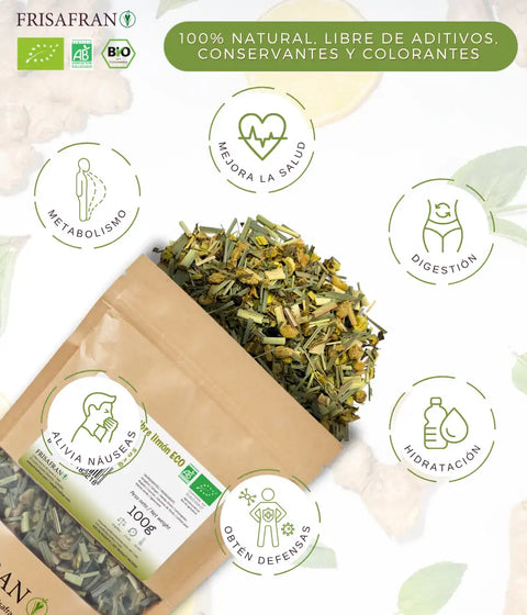 Infusión de jengibre y limón a granel