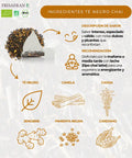 Ingredientes del té chai ecológico de frisafran