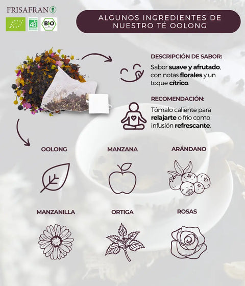 Ingredientes del té oolong de frisafran