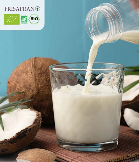 Leche de coco en polvo preparada