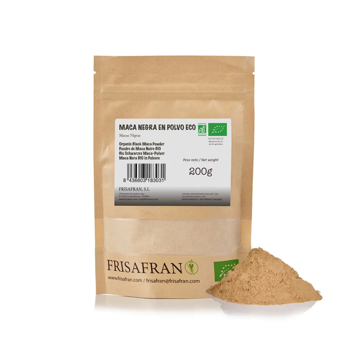 Organic Black Maca Powder - 100% Natural Authentic Flavor – FRISAFRAN