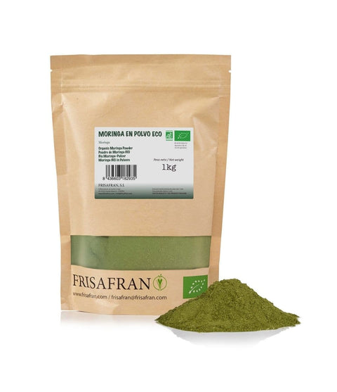 Moringa en polvo ecológica, presentación de 1 kilogramo