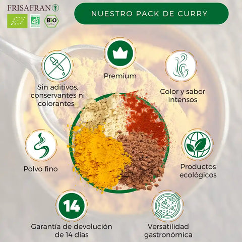 pack de curry en polvo