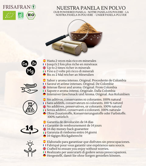 panela pulverizada frisafran