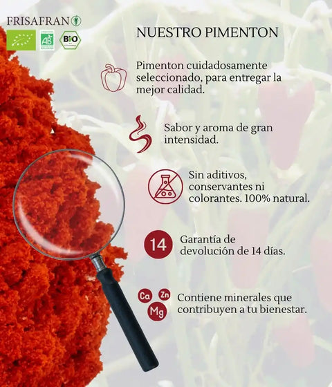 Paprika dulce en polvo frisafran