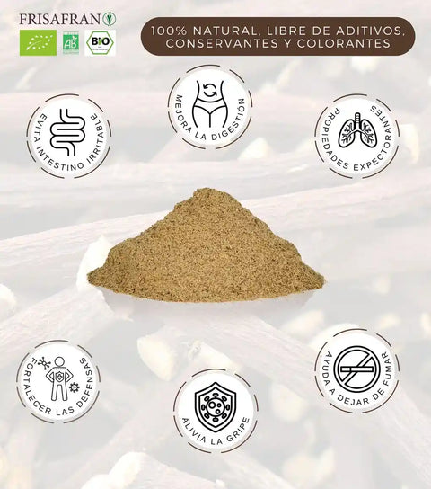 Poudre de réglisse organique et naturelle