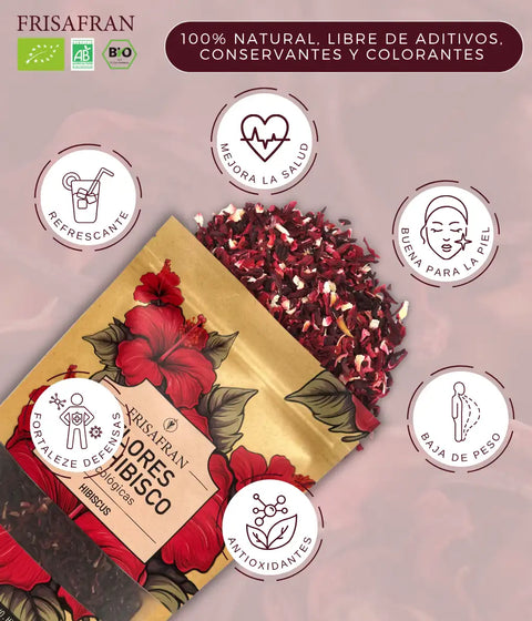 Propiedades de la infusión de hibisco a granel